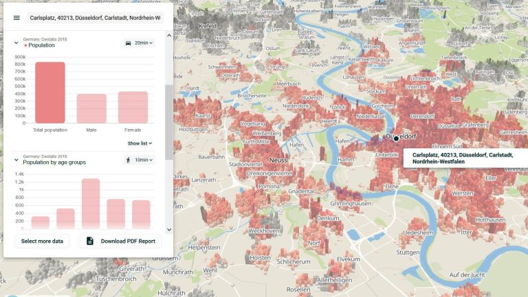 Catchment Areas, Visitors Data, Location Rating: Targomo’s New Location Analytics Platform