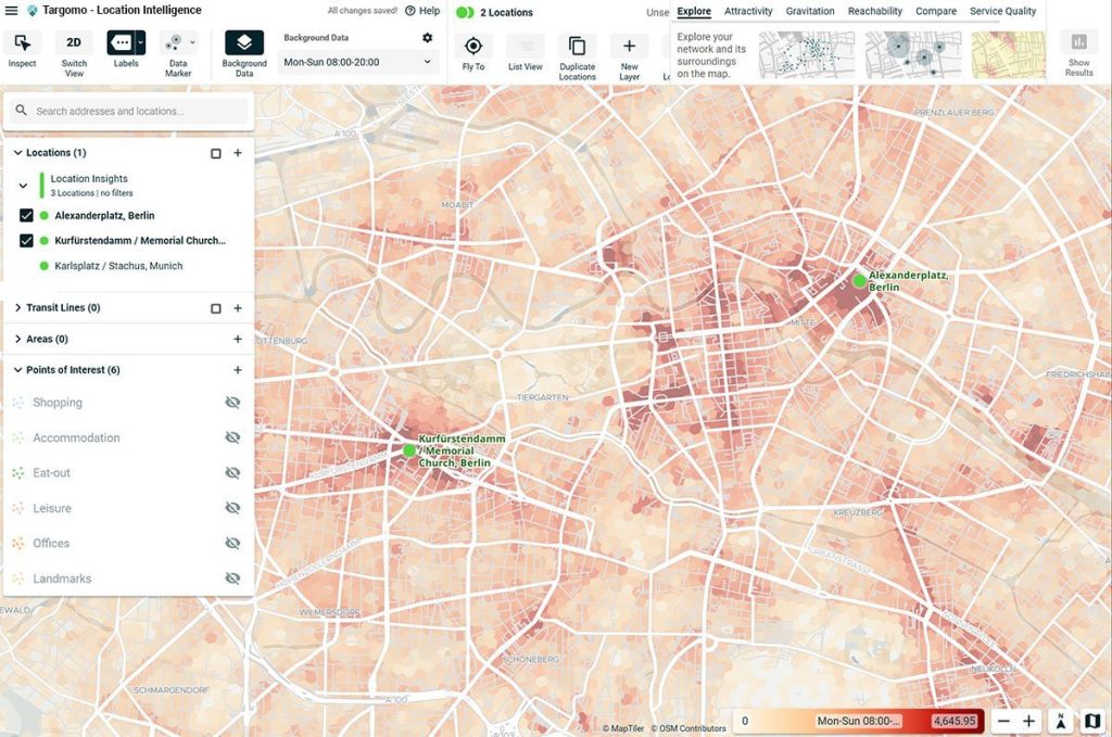 Movement Data to Find and Compare Highly Frequented Areas