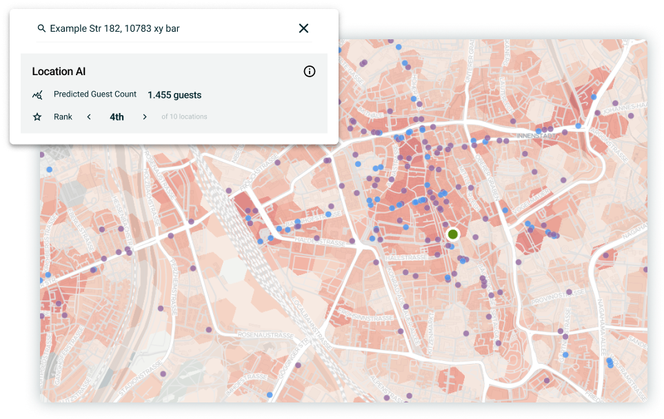 screenshot predictive analytics in Targomo LOOP