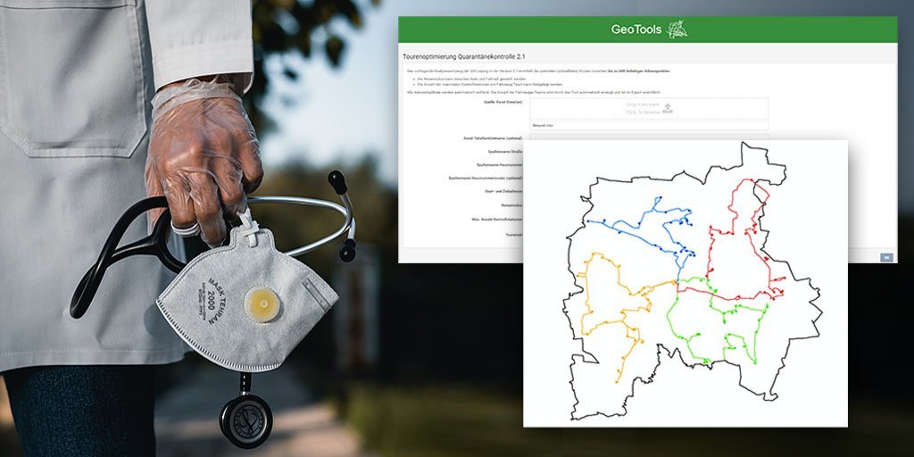 To contain pandemic, municipal health authority plans client visits with Targomo's routing API.