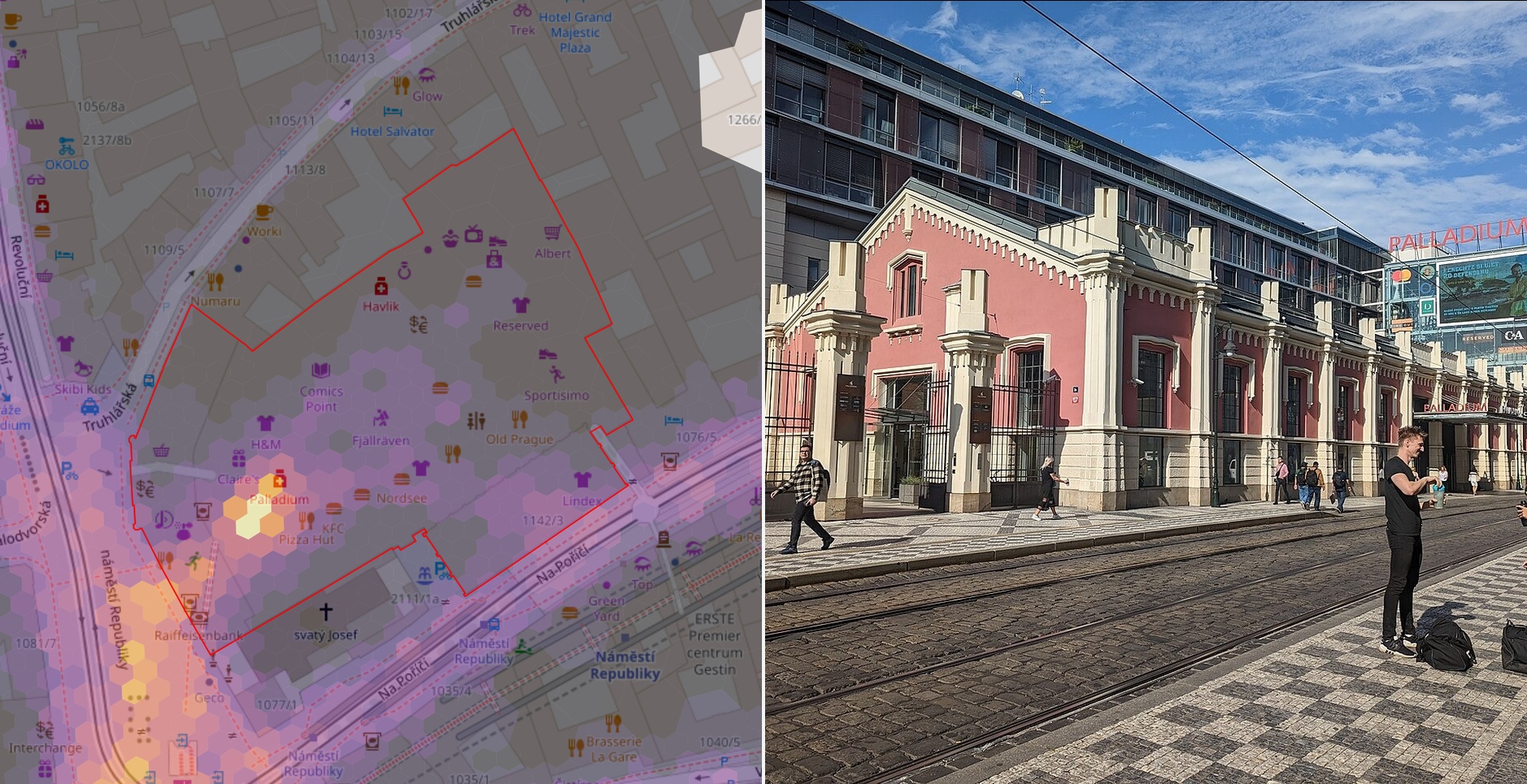 3. Palladium, Prague: 45,380 daily visitors